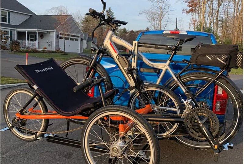 Trike bike rack for suv